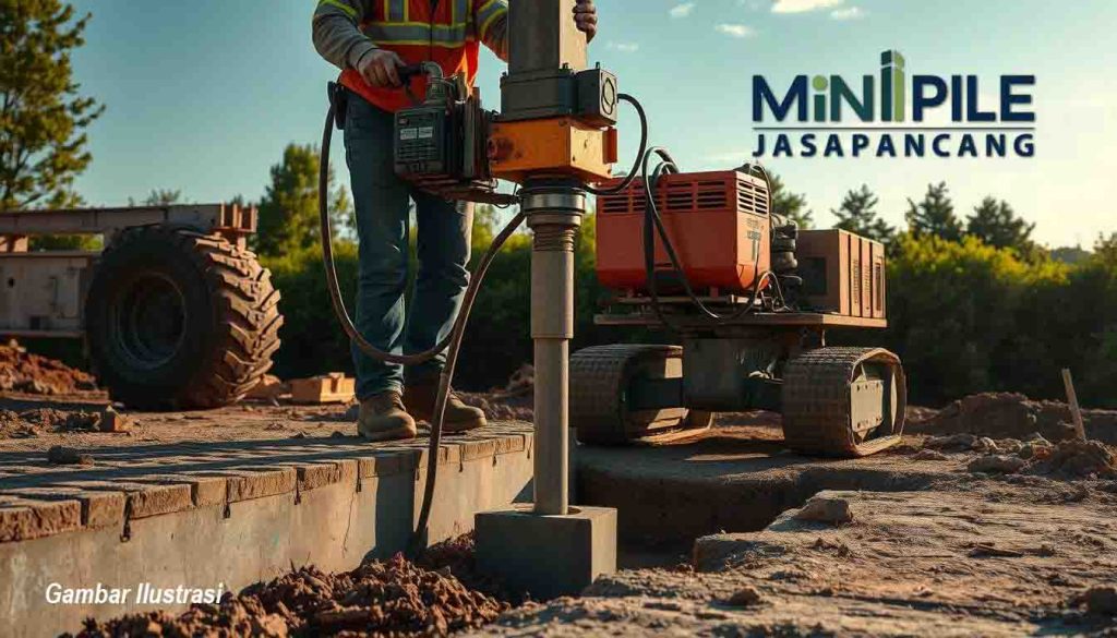 Pemasangan Mini Pile Beton