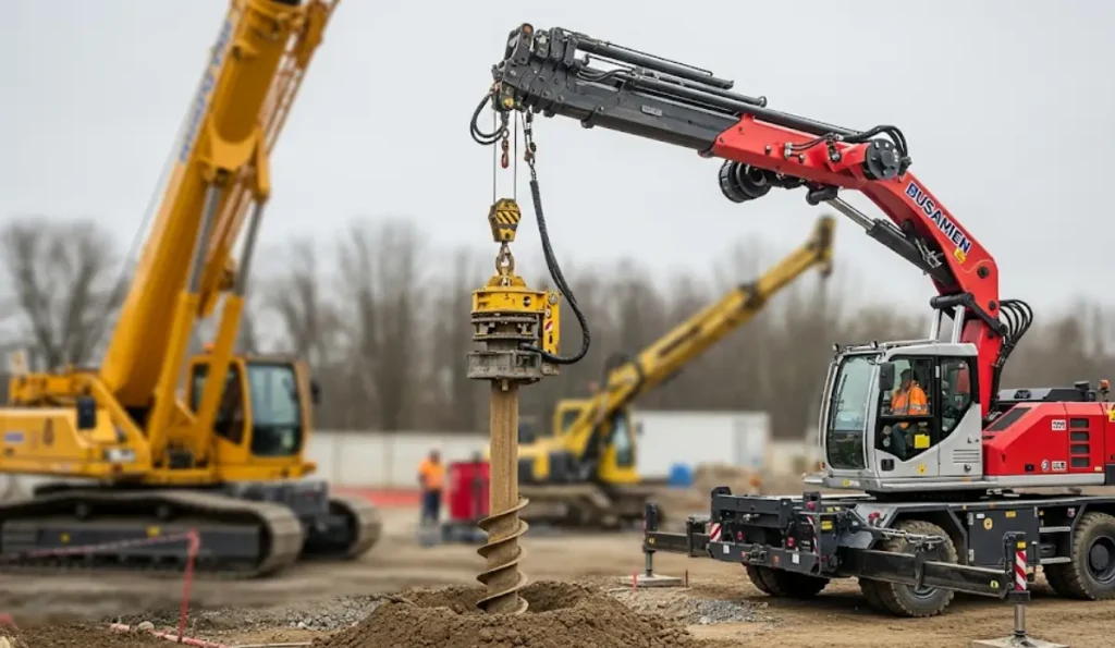 nama alat berat untuk bore pile